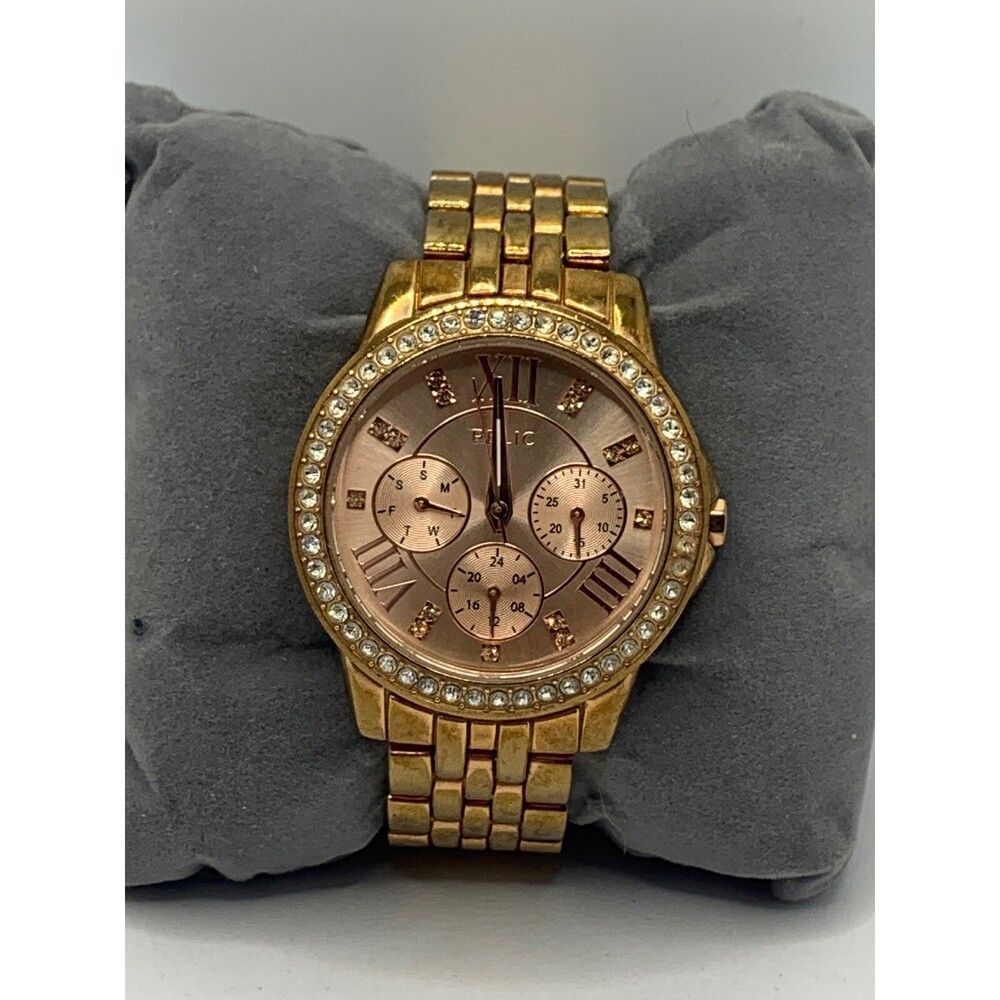 Relic ZR1755 Women Gold Stainless Steel Analog Rose Gold Dial Wrist Watch KL177